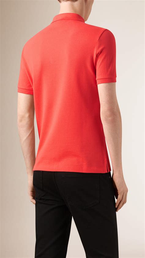 burberry polo orange|authentic burberry polo shirt.